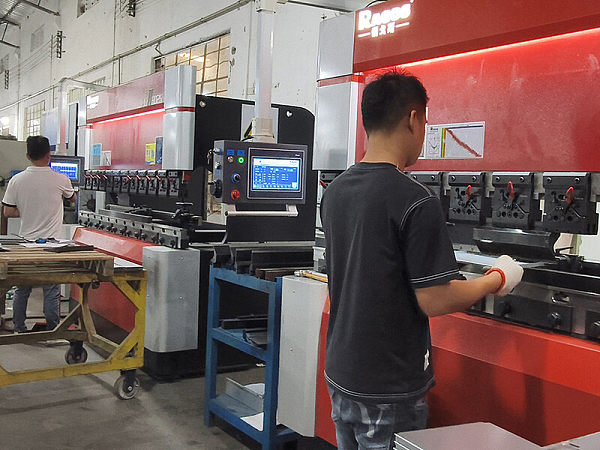 Sheet metal processing workshop folding plate processing machine