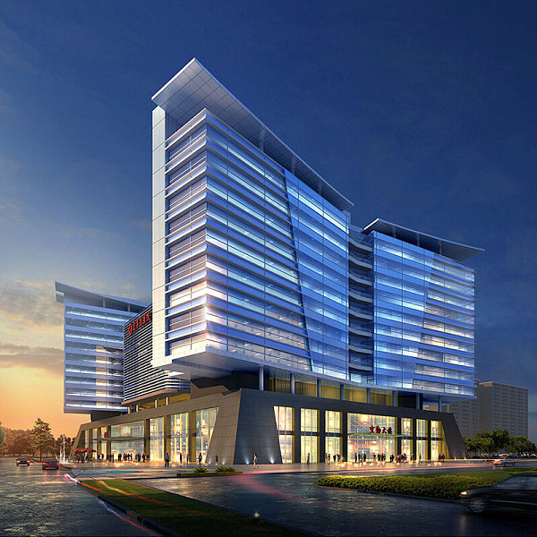 Overall appearance effect of hospital construction