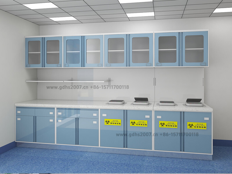 医院钢制配药柜 治疗室处置室钢柜 操作高柜