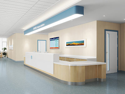 医院导诊台,住院护士站，为医院增添现代魅力
