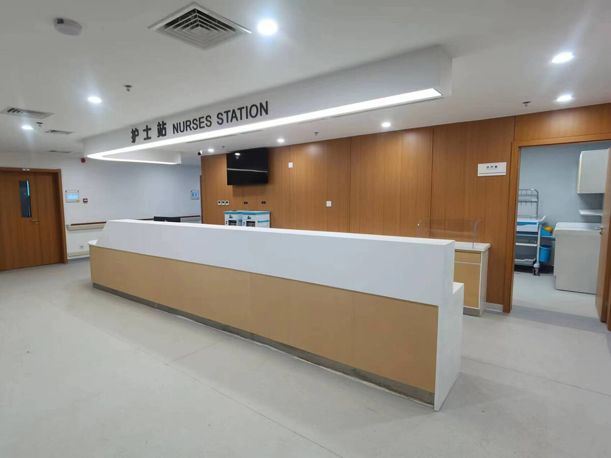 医用L形护士站住院楼护士站厂家 钢制护士站定制-抗菌防腐蚀医疗家具