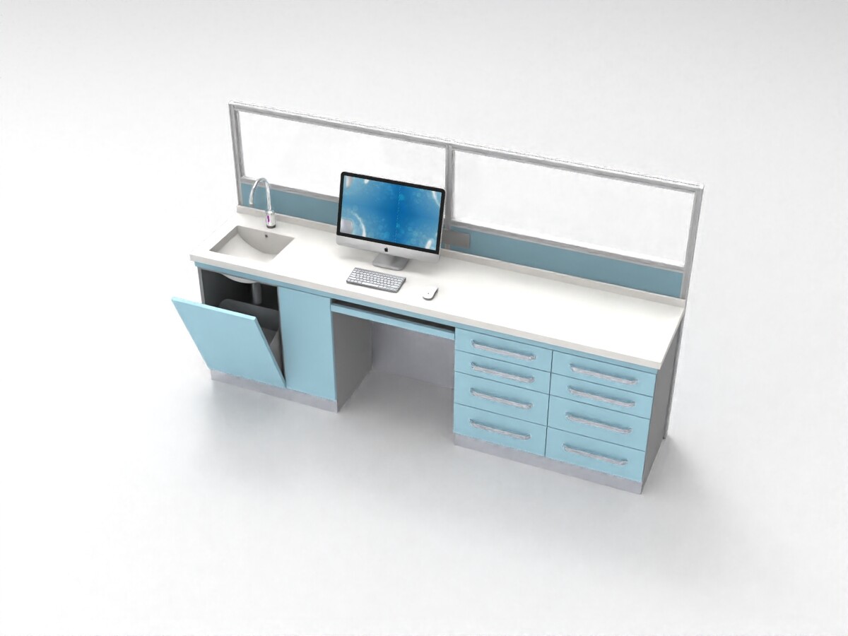 牙科柜标准尺寸与口腔治疗柜定制,医用空间规划