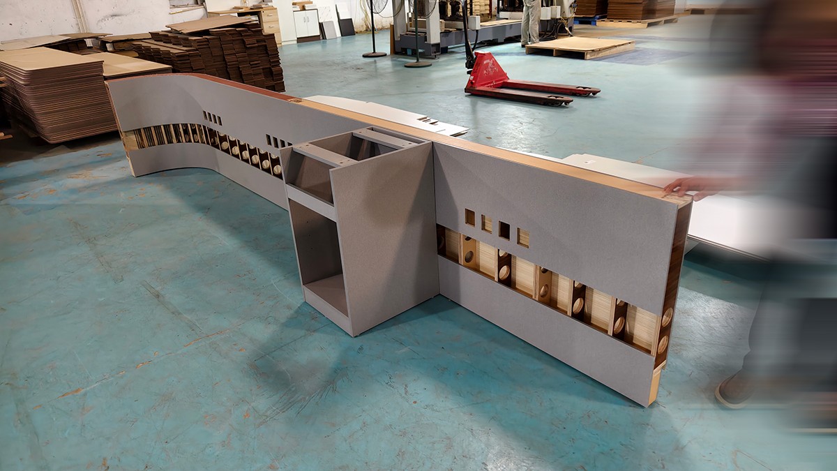 护士站 结构分解 车间导医台生产好照片 护士站 结构分解 车间导医台生产好照片