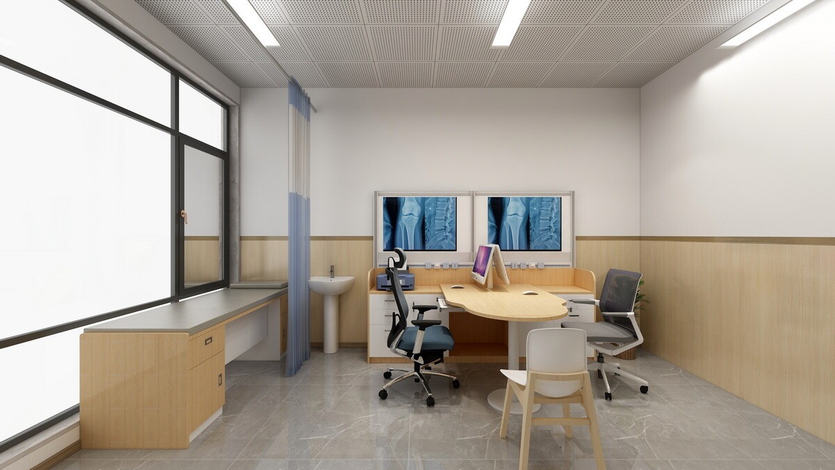 医院家具生产厂家-全科诊室家具-普通诊室家具 配有观片灯的医生诊断桌  医院家具生产厂家-全科诊室家具-普通诊室家具 配有观片灯的医生诊断桌