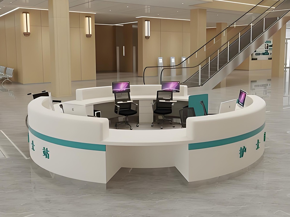 圆形护士站 医院大厅导诊台 服务台生产厂家