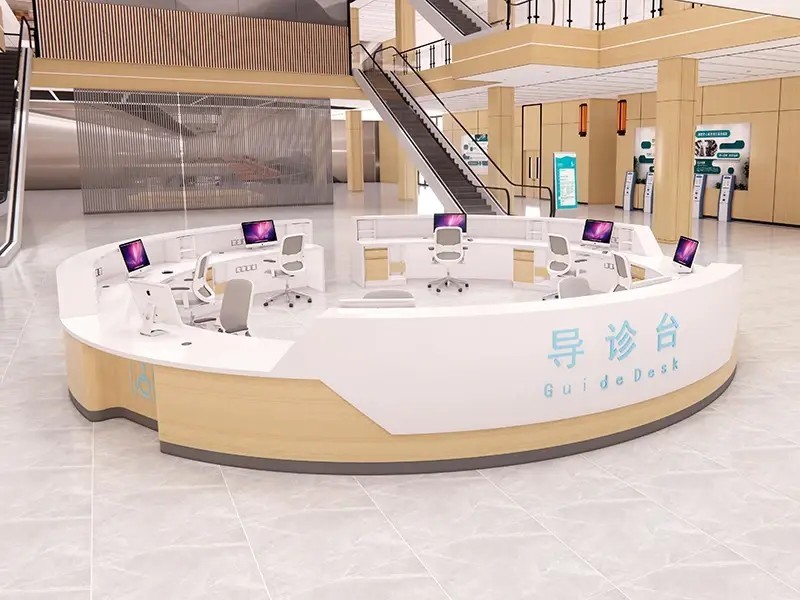 圆形导医台 医院大厅导诊台 医院服务台