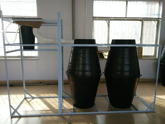 双瓮漏斗式化粪池