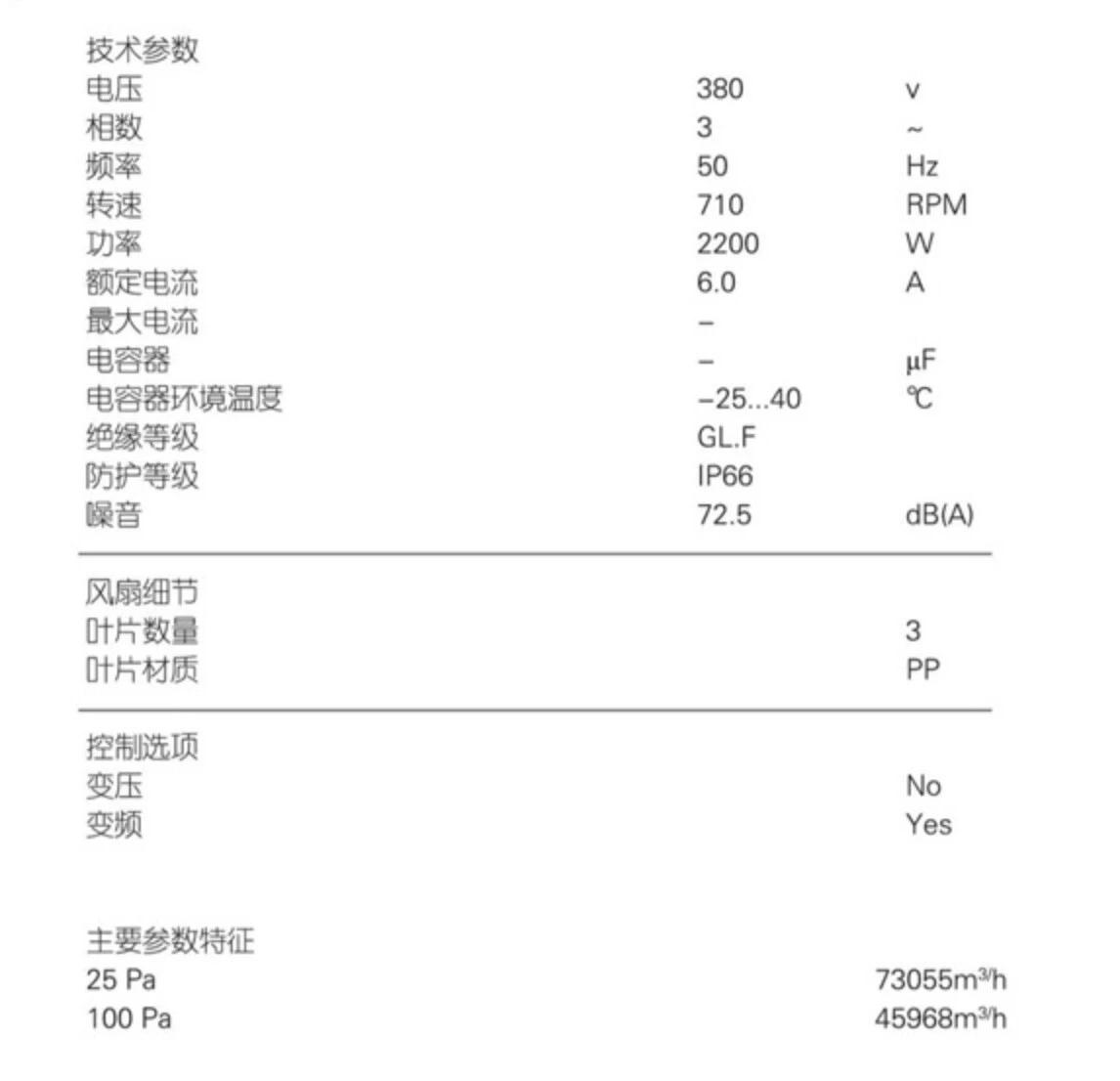 57寸低压风机
