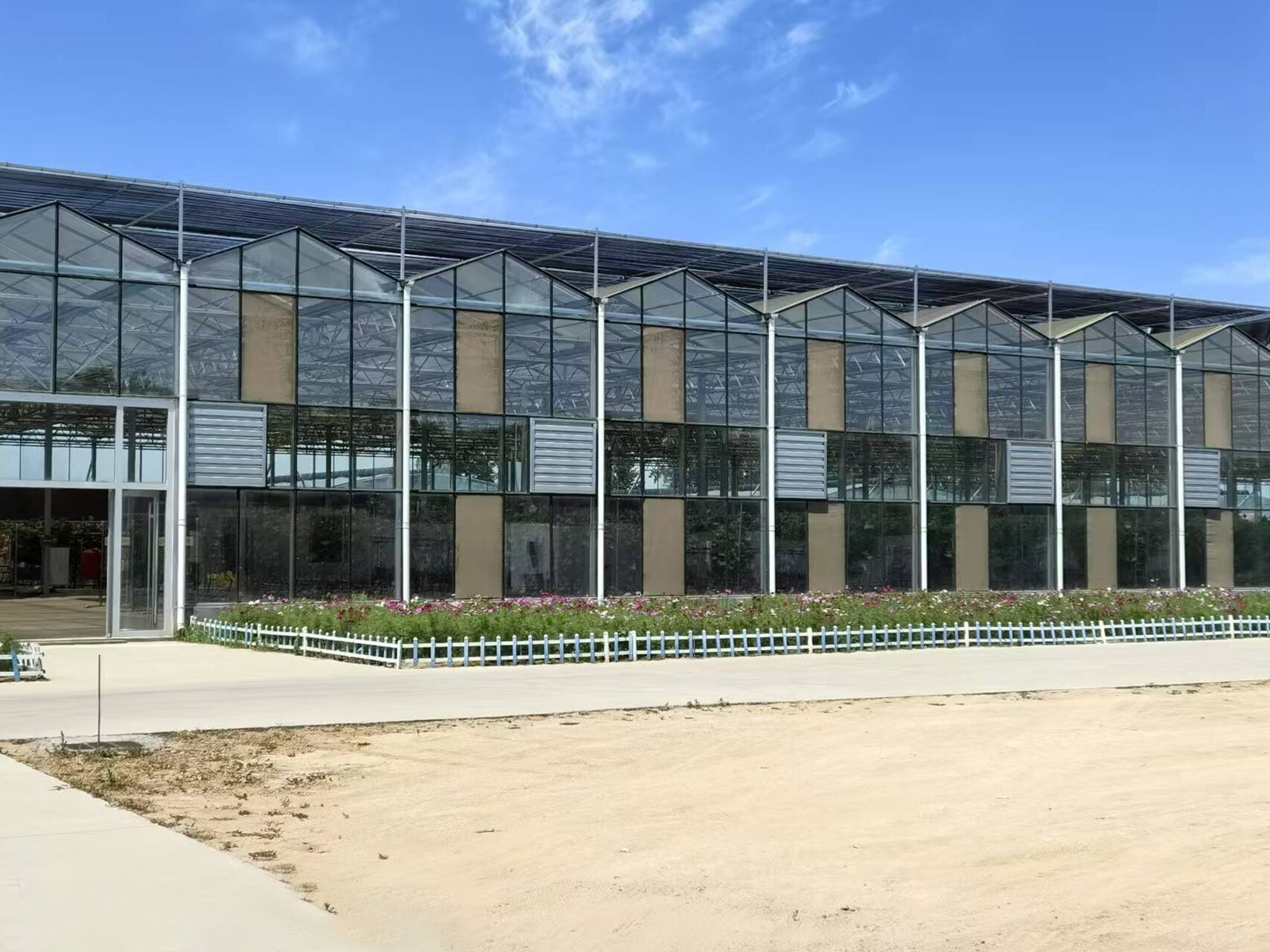 纹络式玻璃温室