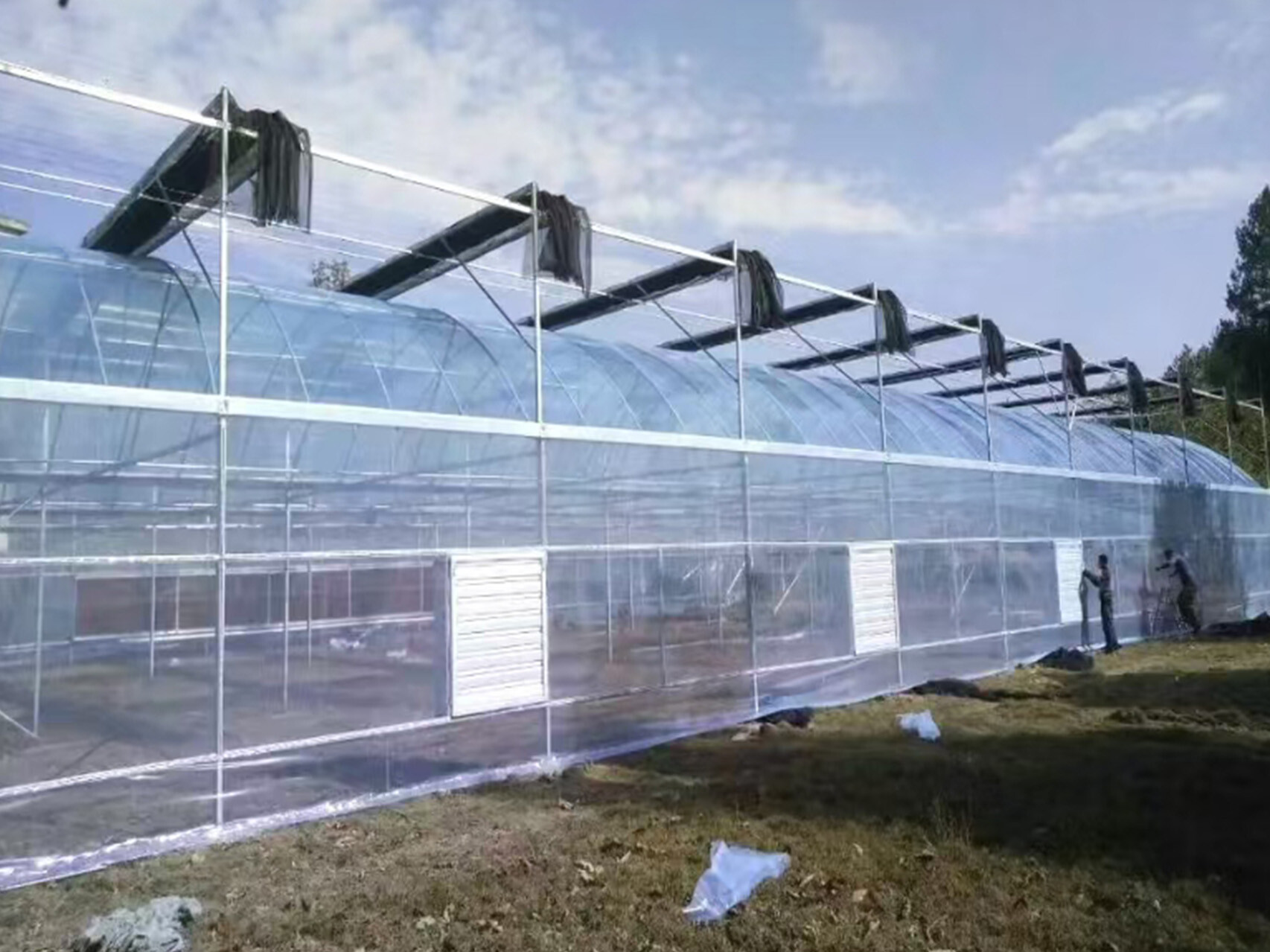 薄膜连动智能大棚