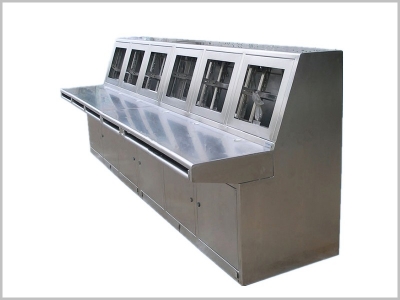 Stainless steel console