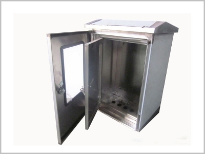 Stainless steel double door electric box