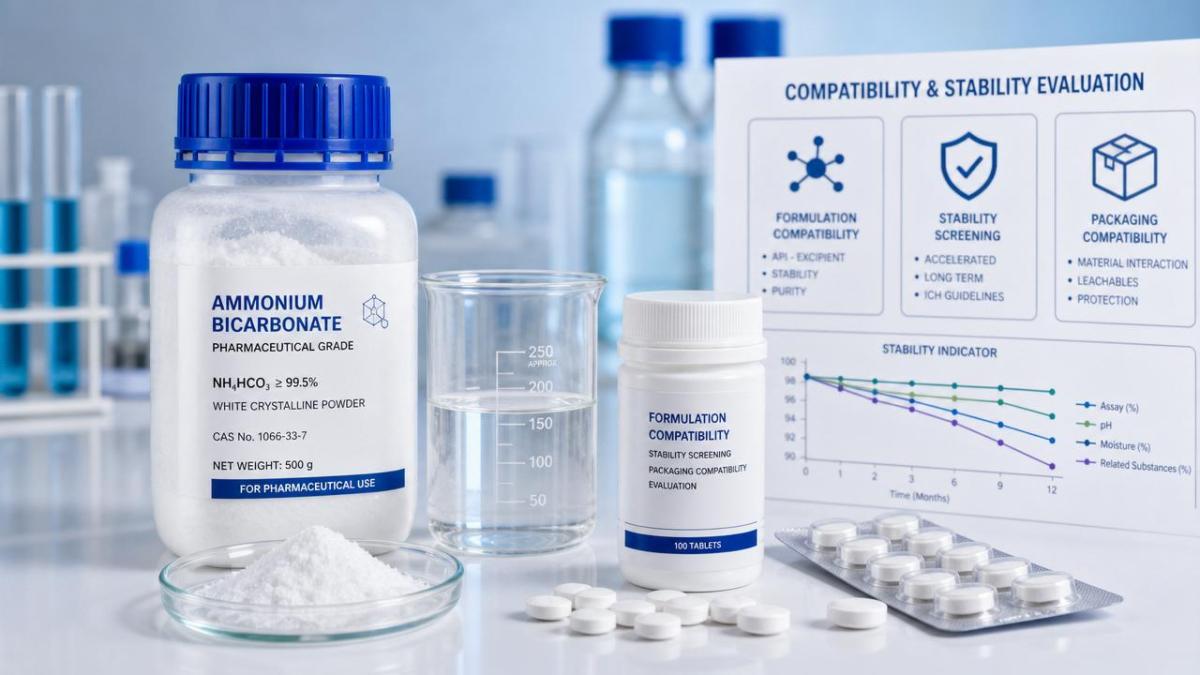 药用ammonium bicarbonate怎么判断是否适合现有配方