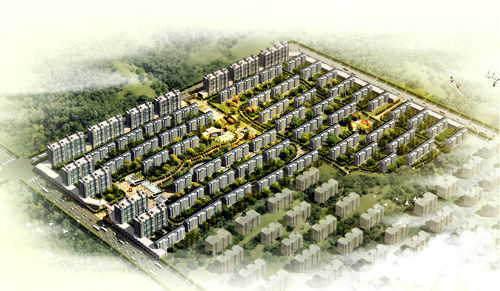 丽景名城鸟瞰图