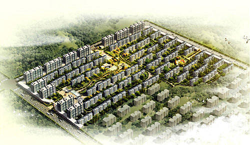 丽景名城鸟瞰图