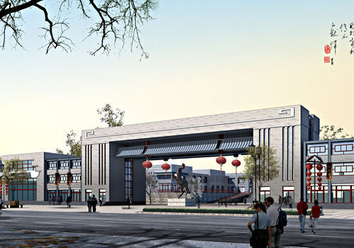 山东黑马农贸水产品批发市场入口