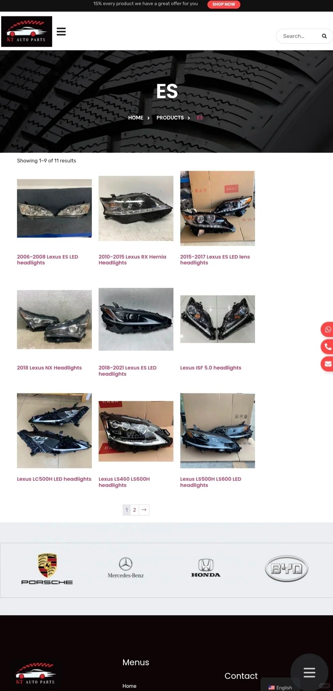 汽车配件英文官网案例分享