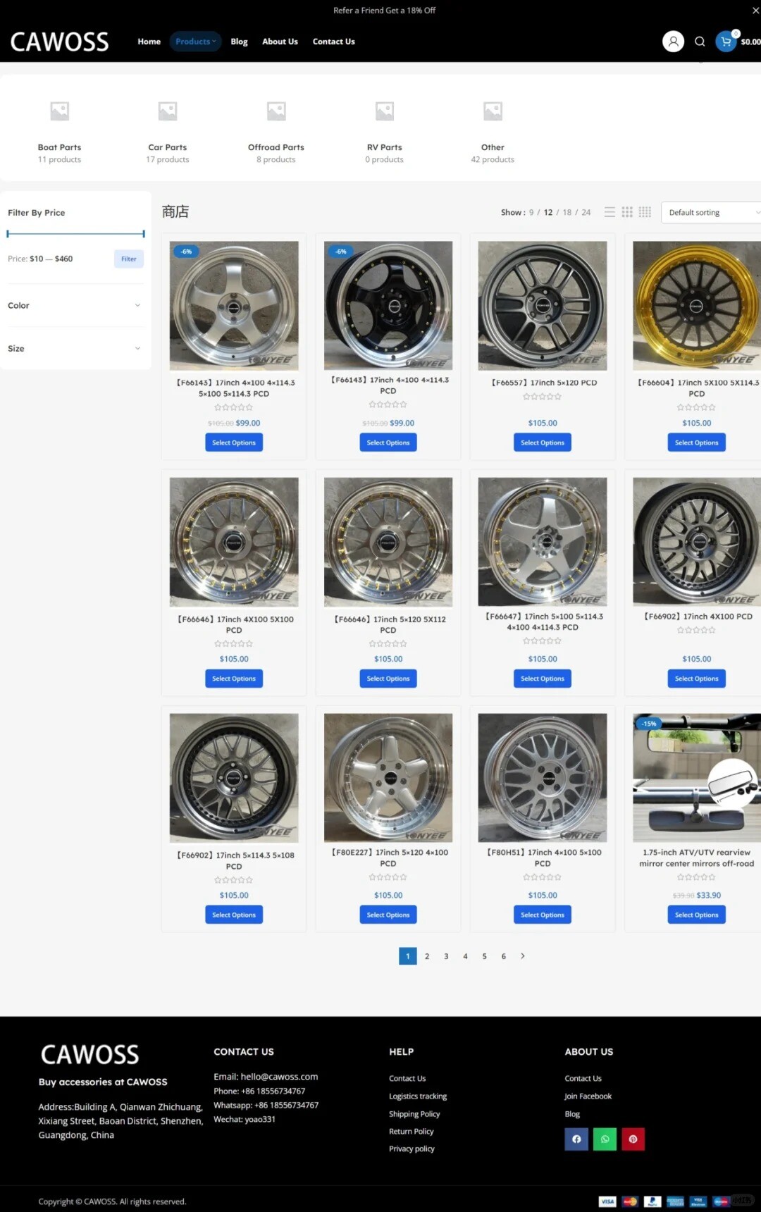 汽车配件游艇配件外贸独立站案例分享