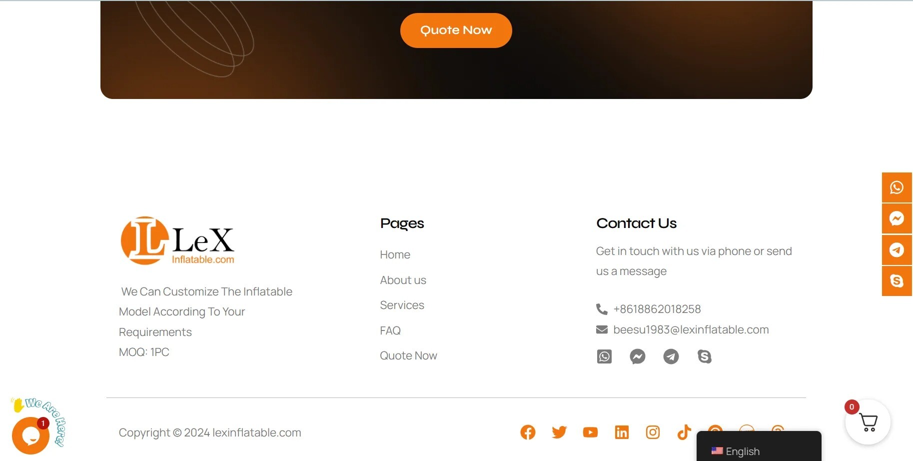 外贸独立站有关气模的典例分享