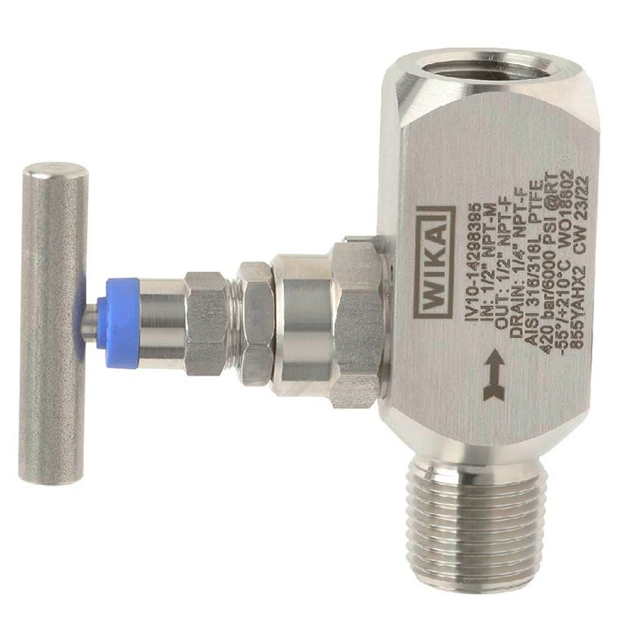 WIKA IV1 Heavy-Duty Needle Valve | Corrosion-Resistant  High-Safety