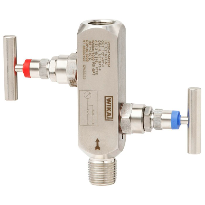 WIKA IV2 Block & Bleed Valve – High Pressure Instrument Manifold