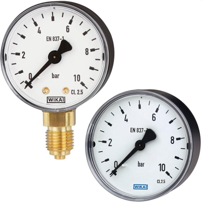 WIKA 111.10 / 111.12 Bourdon Tube Pressure Gauge For Industrial Use