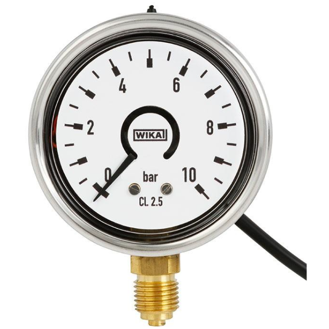 Bourdon Tube Pressure Gauge With Electronic Pressure Switch WIKA PGS25