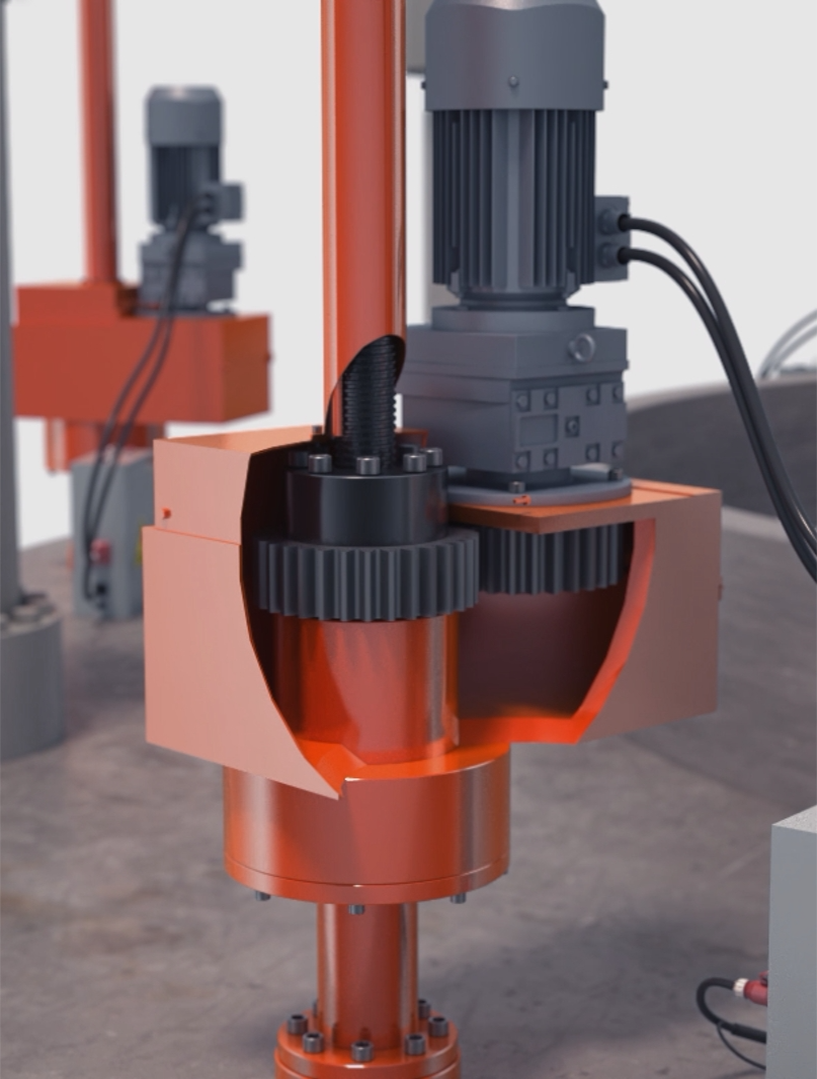 筒阀同步调整装置动画演示