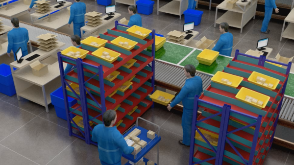 智能工厂动画,机械动画,演示动画,产品动画,三维动画,物流机械动画