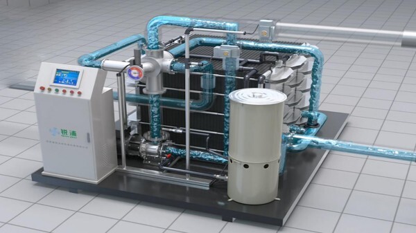 泳池水处理系统清洗设备工作原理动画演示