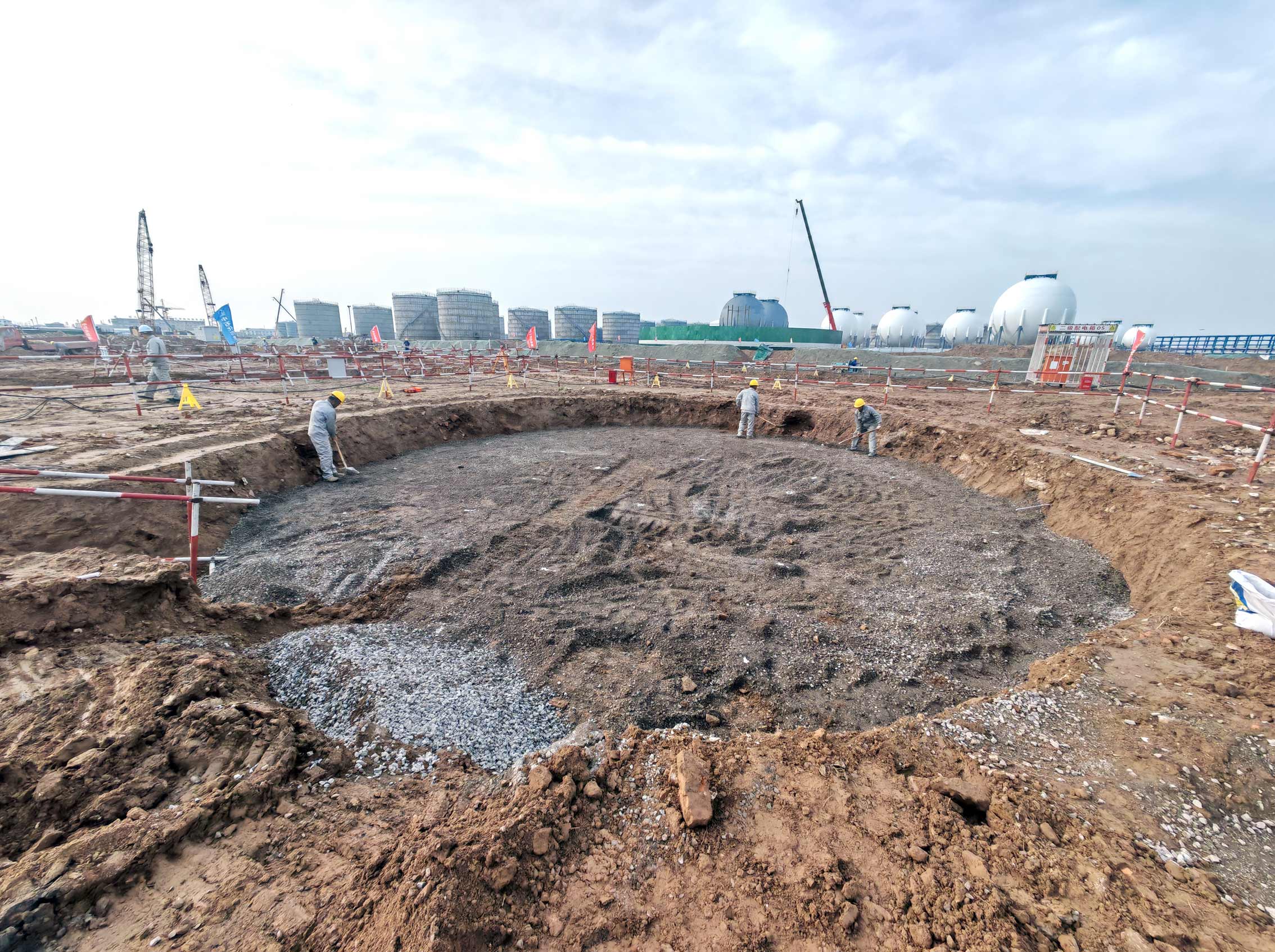 2025年3月5日东明石化UPC项目现场施工进度