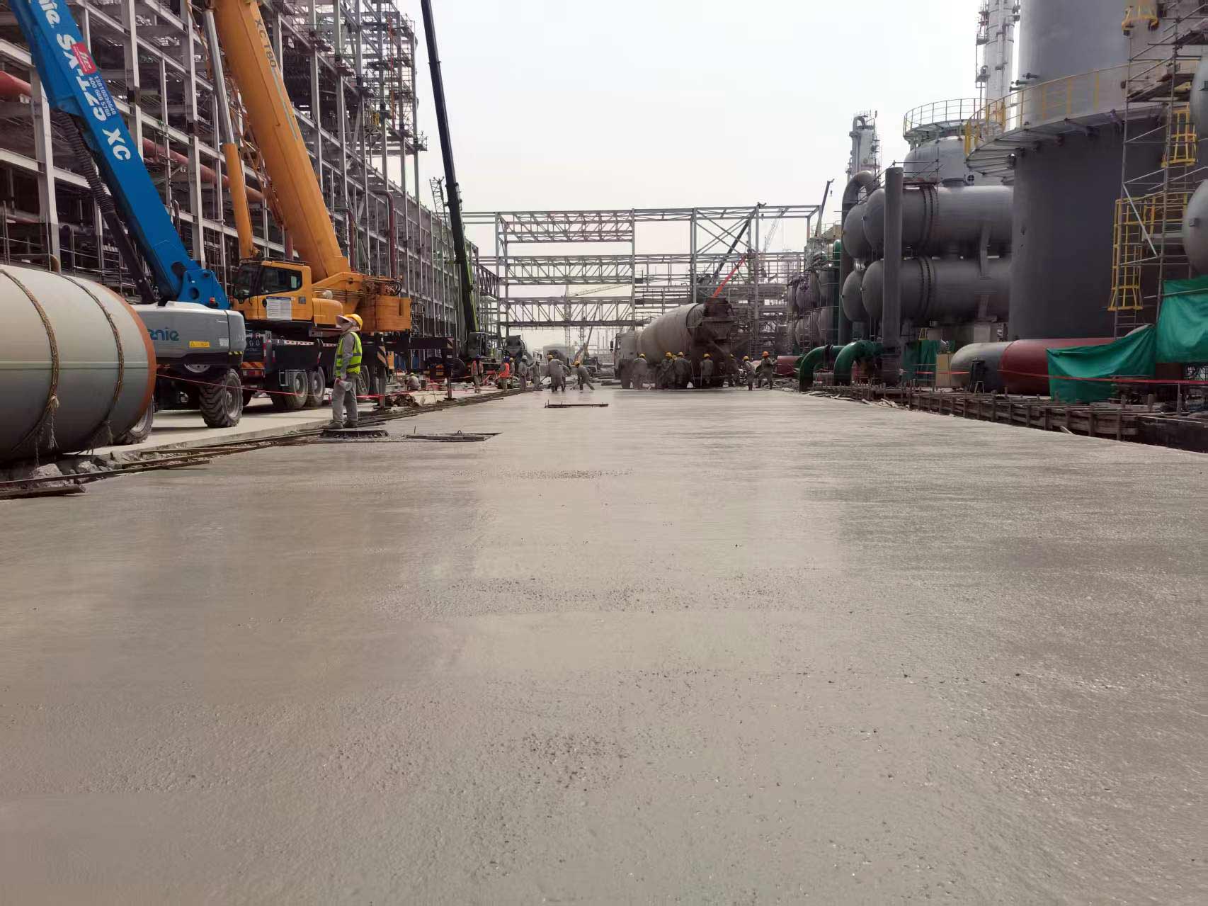 2025年4月28日，盘锦北方华锦联合石化项目现场施工进度