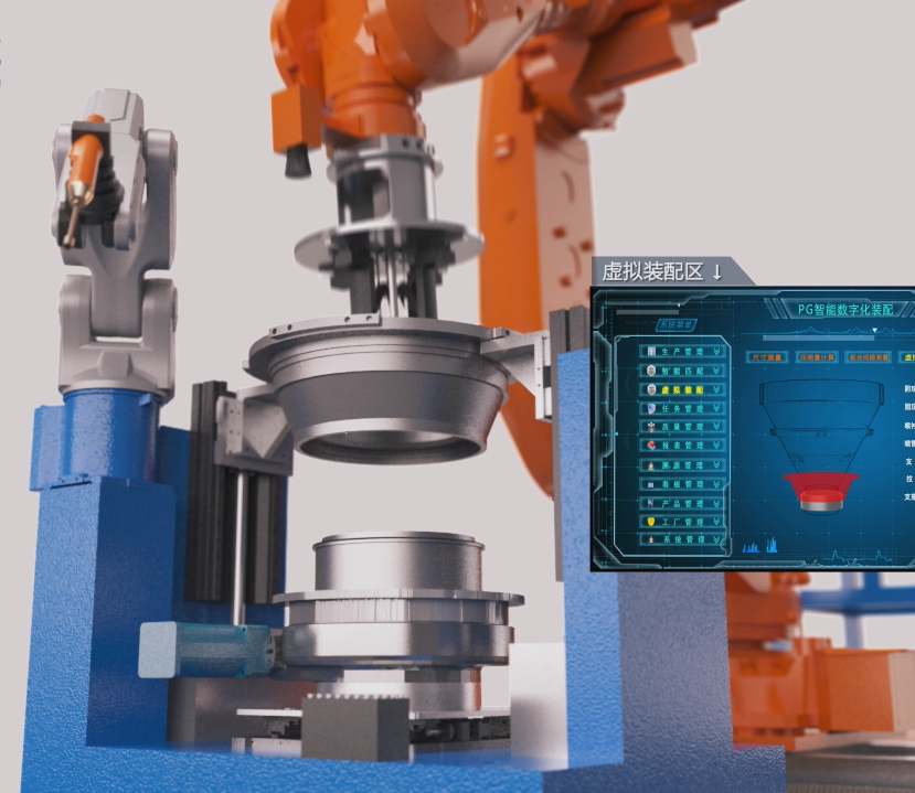 数字孪生车间数字化智能装配生产线动画演示