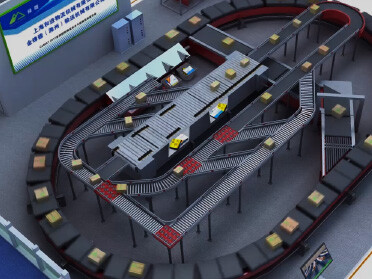 物流机械设备展会动画演示