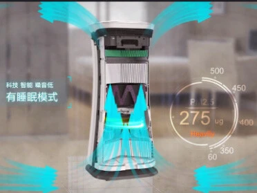空气净化器应用原理卖点动画展示