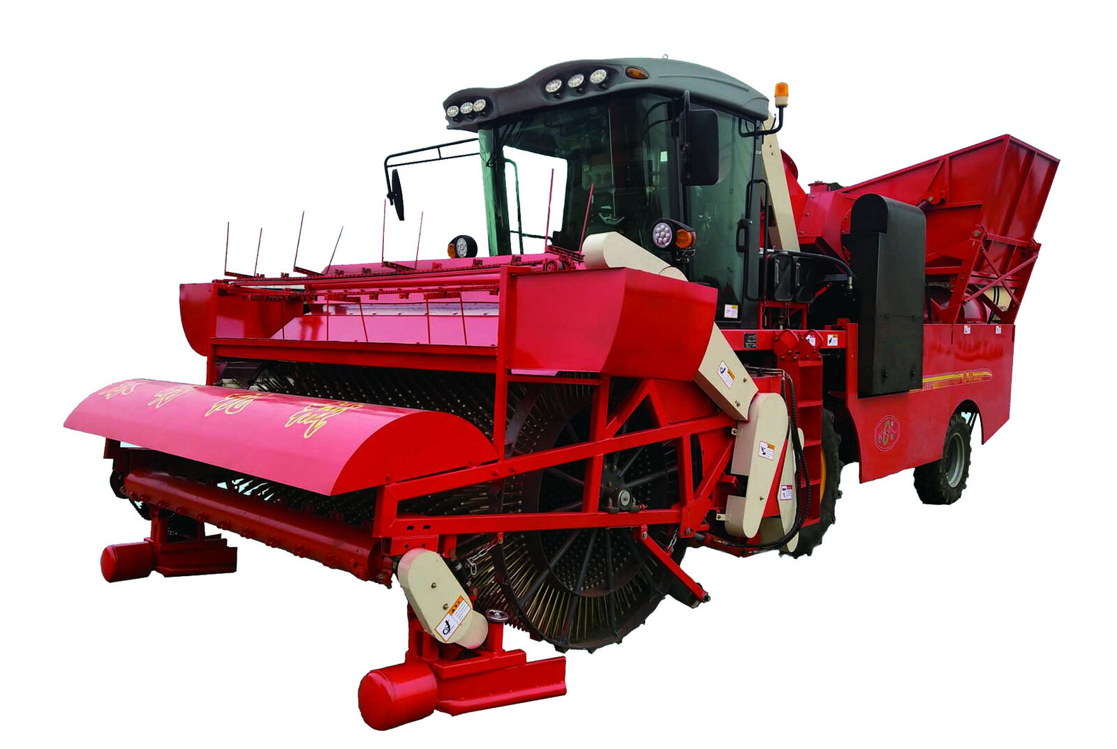 葫芦打瓜收获机实地作业