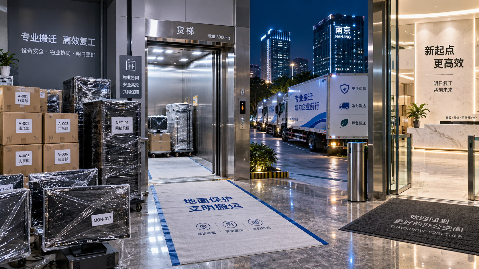 南京夜间办公室搬家需要注意什么 南京夜间办公室搬家需要注意什么