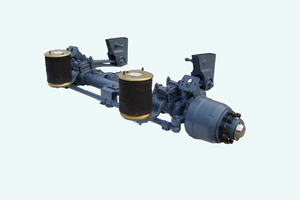 12-ton low-draft self-steering axle and air suspension assembly