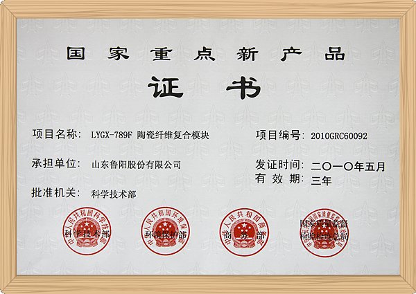 国家重点新产品（复合模块）