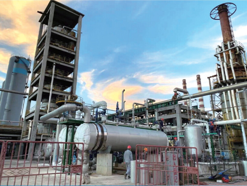 蒸汽替代管式炉加热富油技术