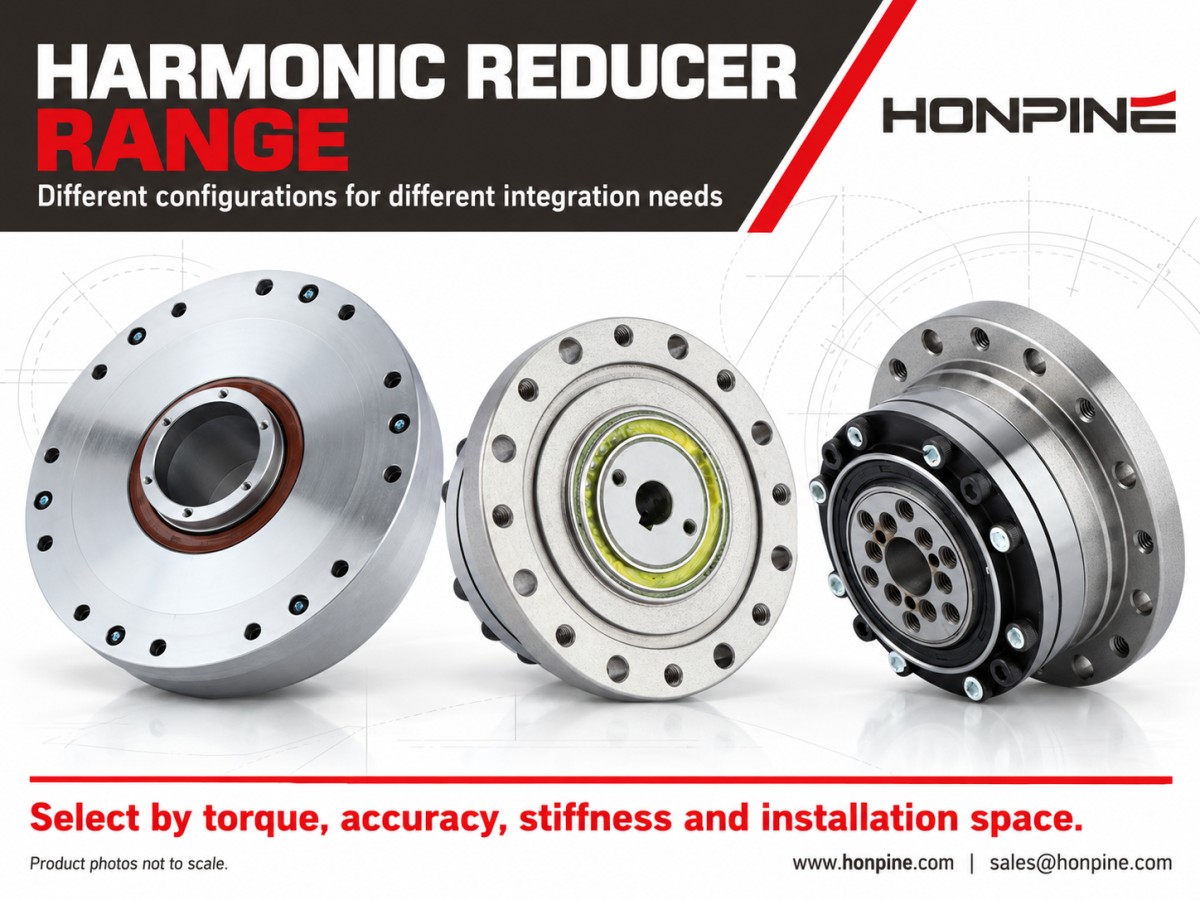 HONPINE harmonic reducer configurations for machine tools