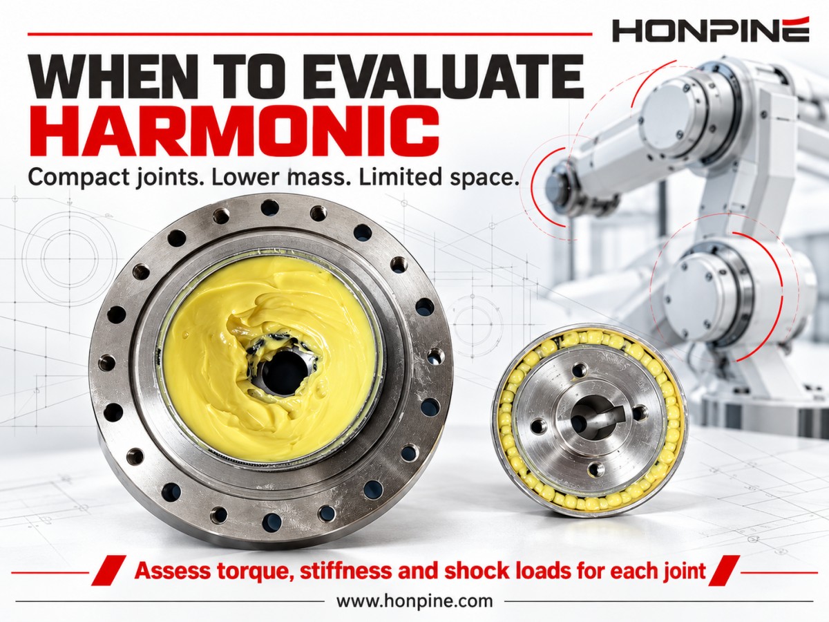 Harmonic reducer components for compact robot joints Harmonic reducer components for compact robot joints