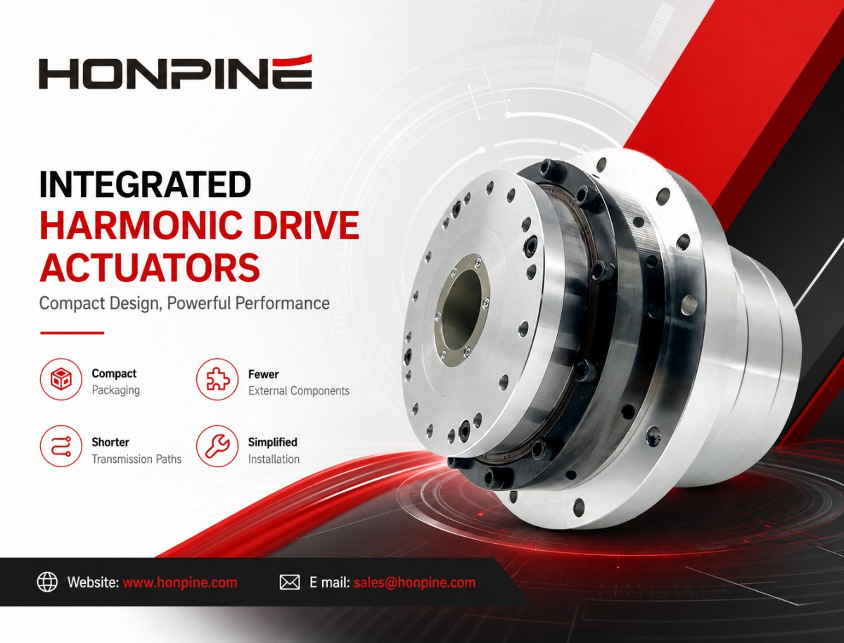 integrated compact design harmonic drive actuators