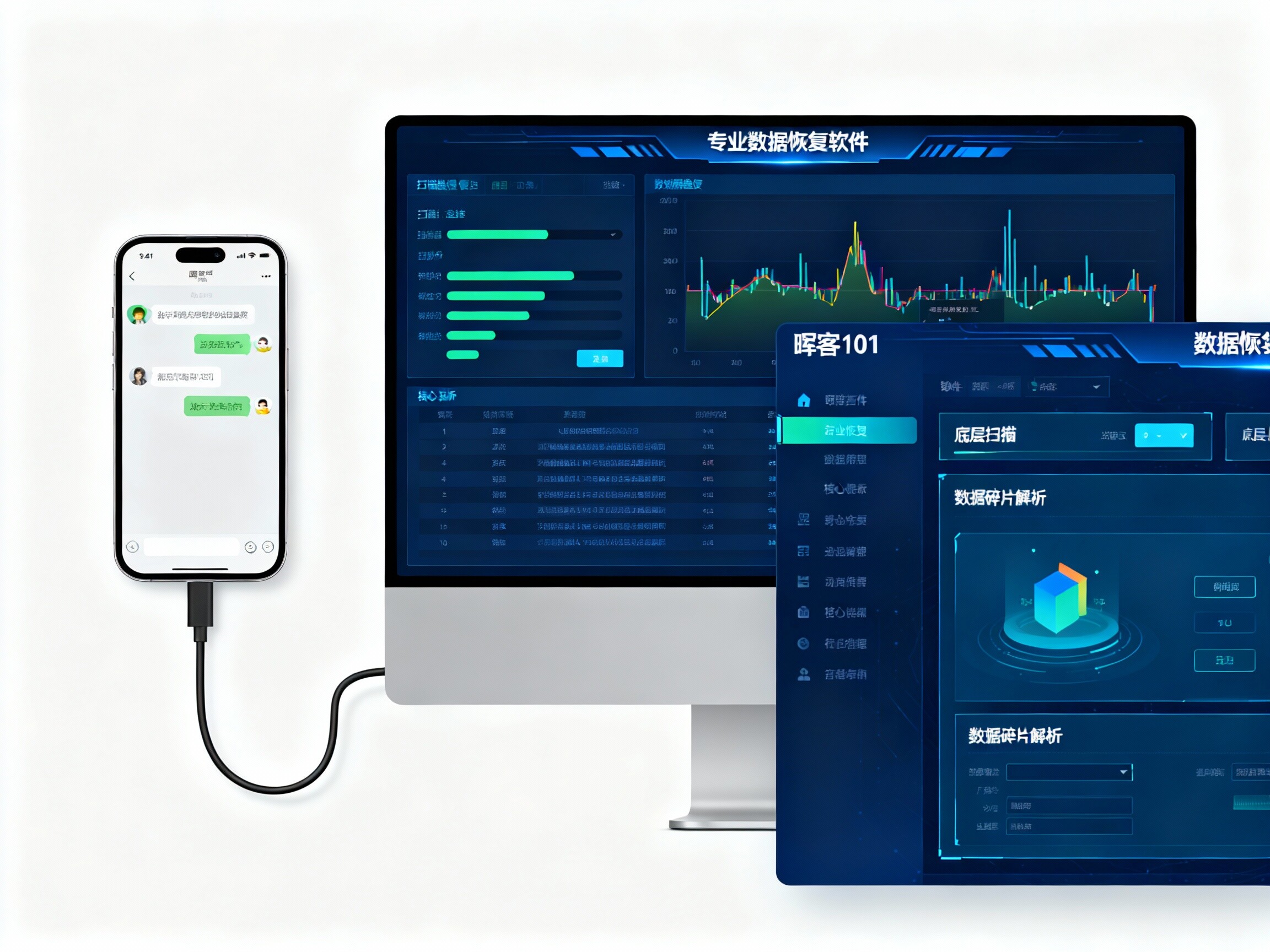 青岛微信聊天记录恢复方法 | 专业数据底层扫描技术