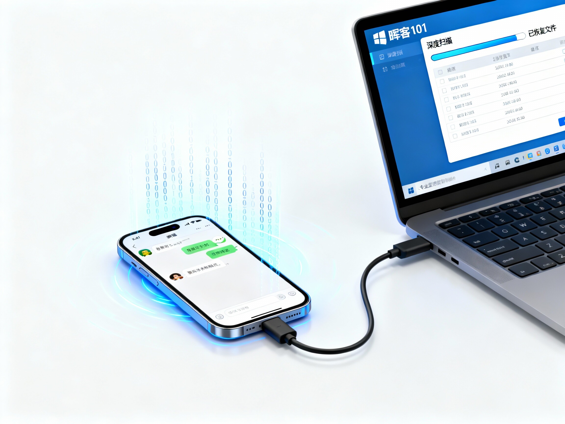 秦皇岛微信聊天记录恢复 | 专业数据恢复服务 | 晖客101取证软件 