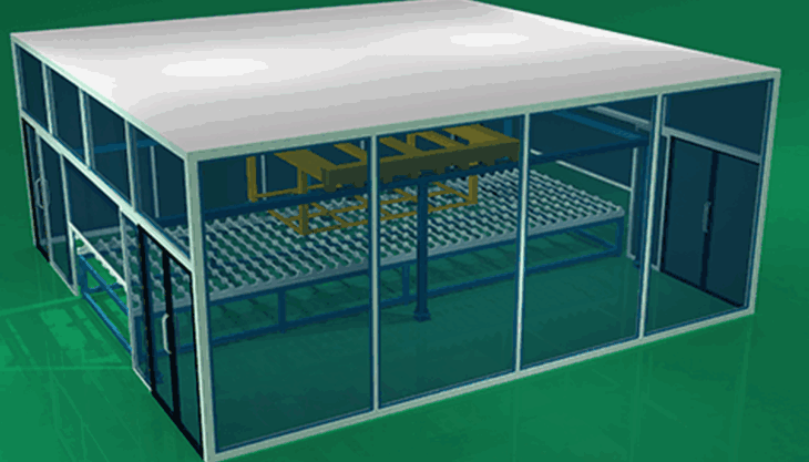 GX-FHBL-纳米硅复合防火玻璃生产设备连线方案