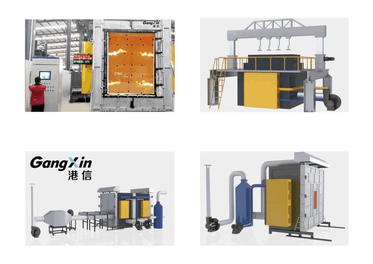 Fire-resistant glass Test oven Fire-resistant glass Test oven