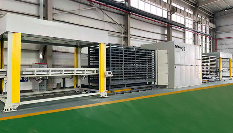 GX-FHBL-纳米硅复合防火玻璃生产设备连线方案