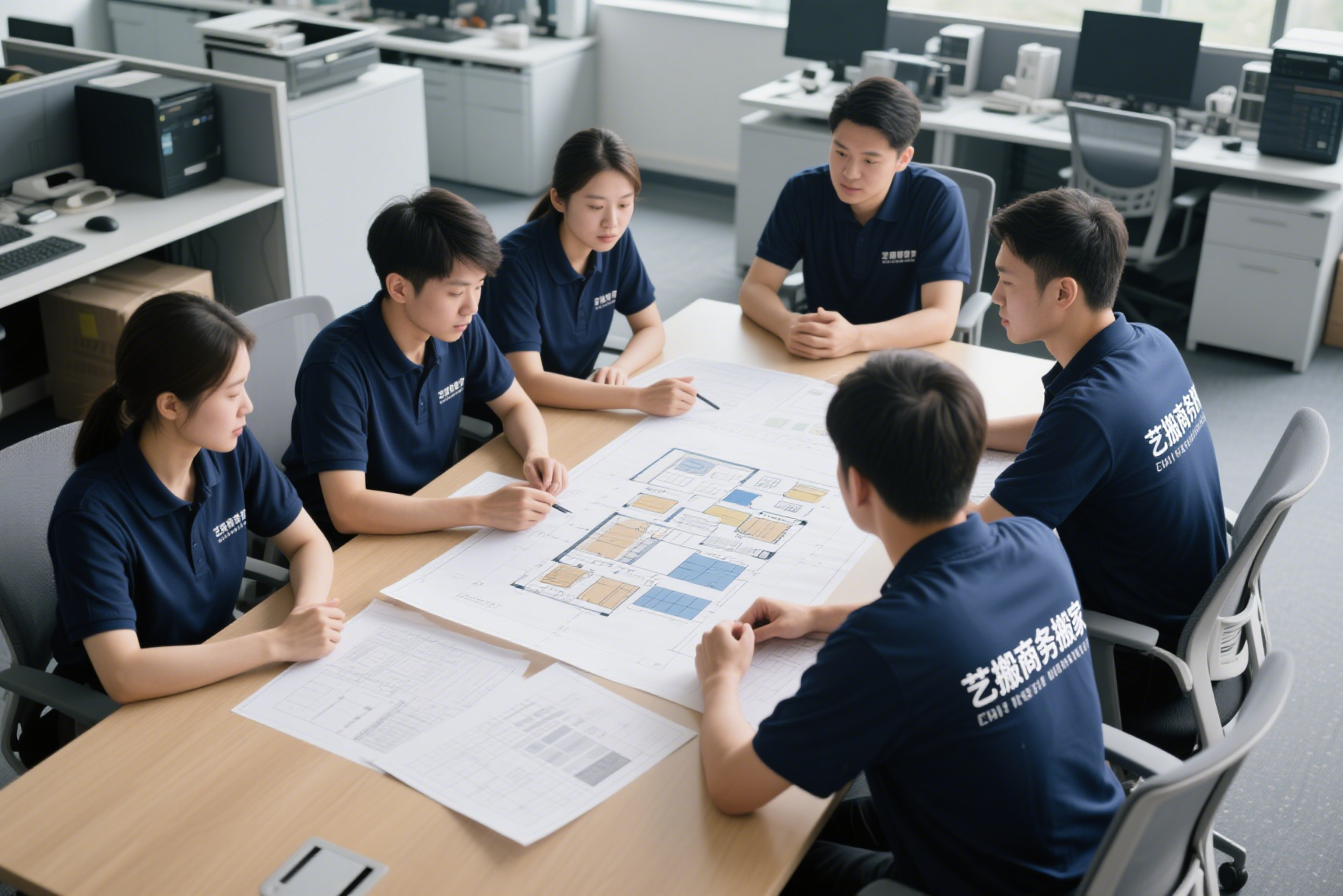 搬家实施阶段 商务搬家估价师现场