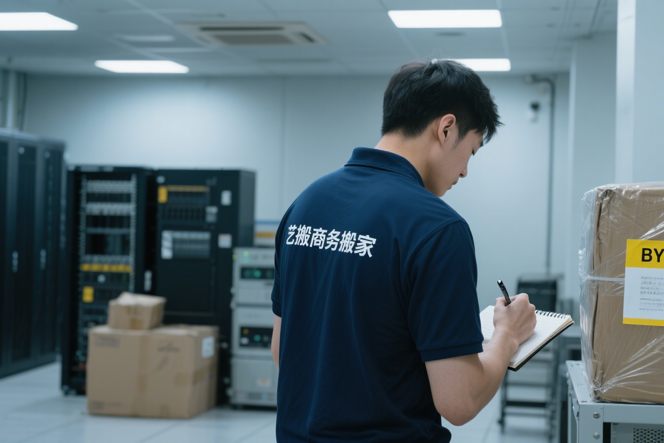 搬家估价师 艺搬团队搬运机房设备